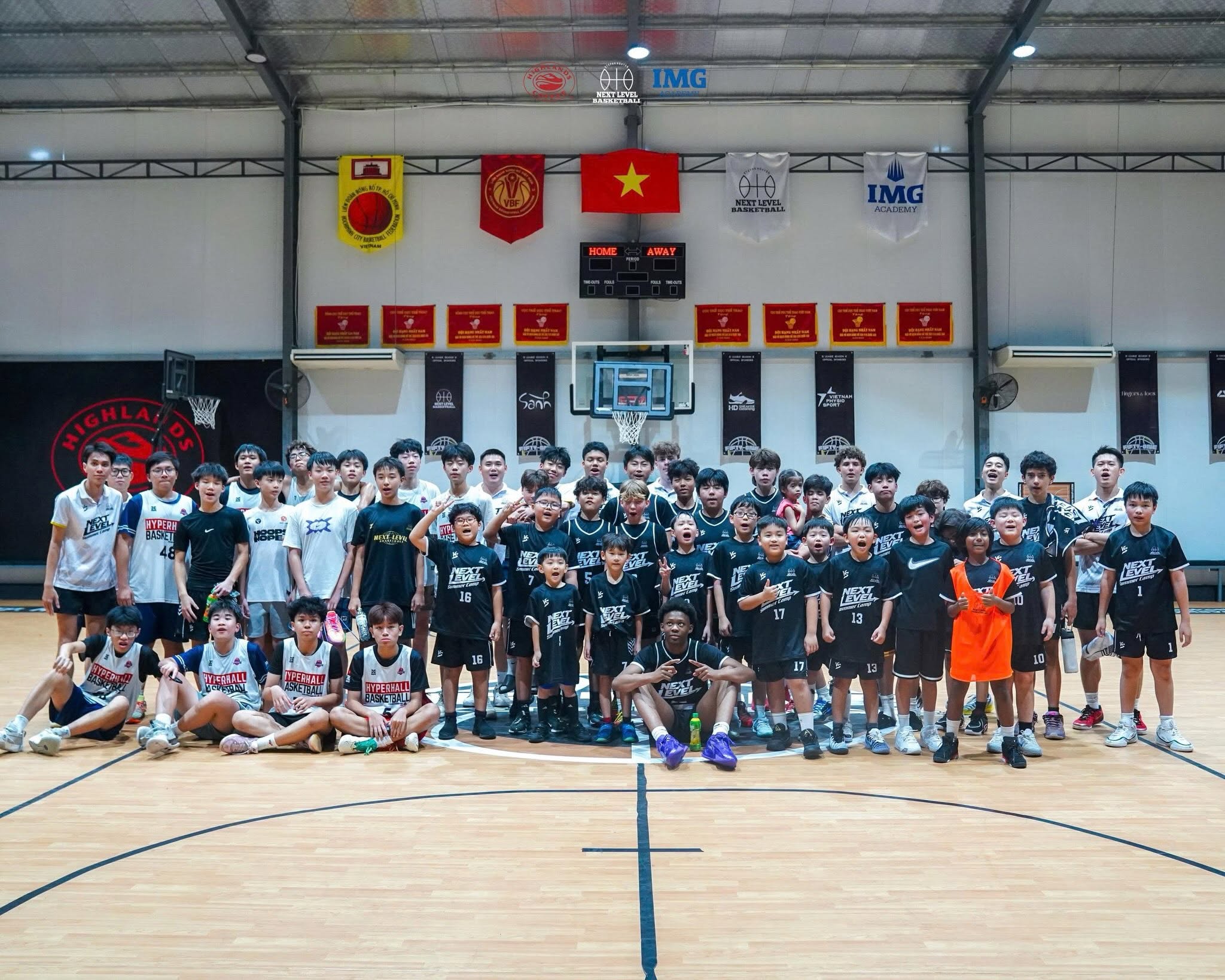 Camp skill stations and scrimmages at Next Level