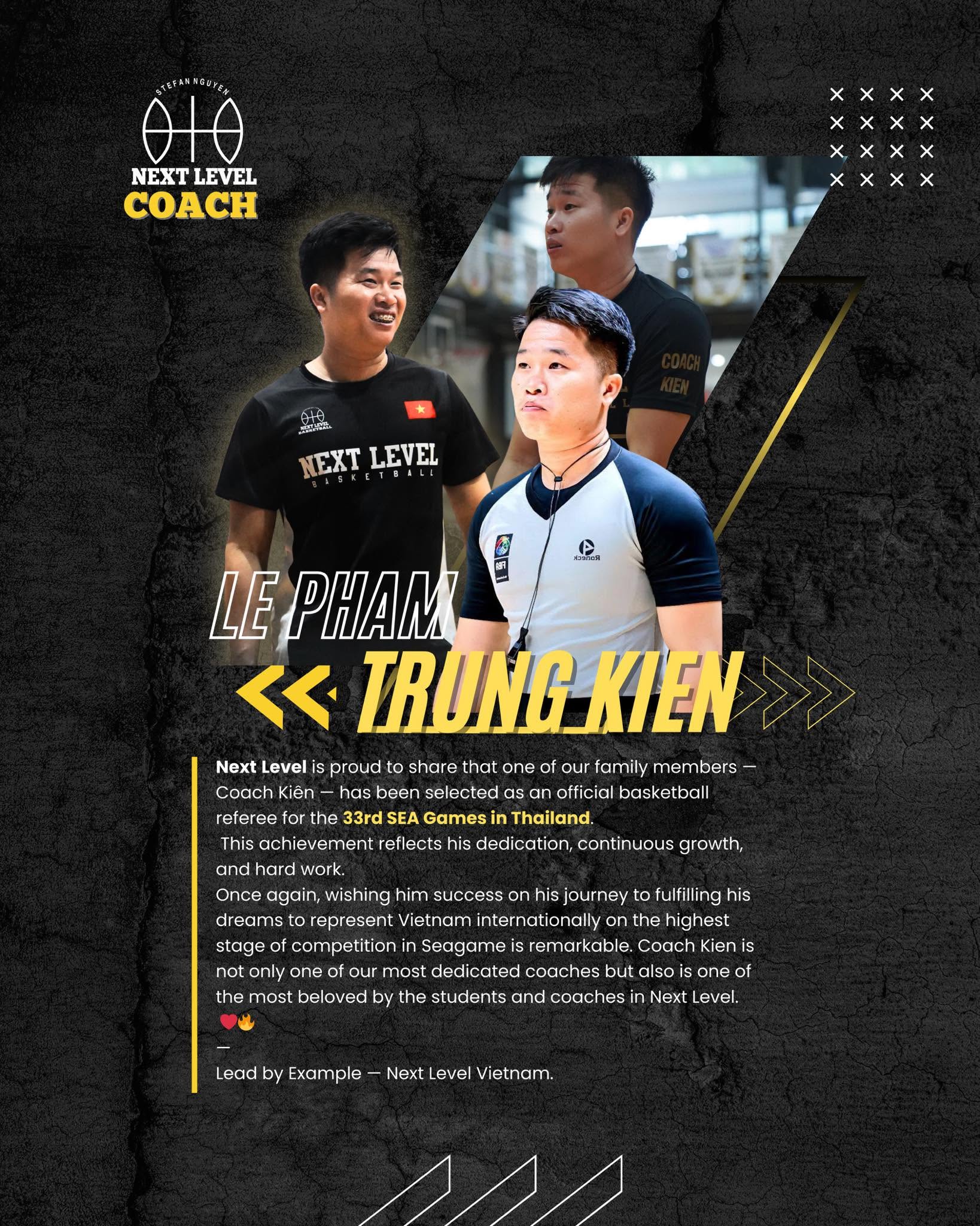 FIBA-certified Next Level coach Kien on the court