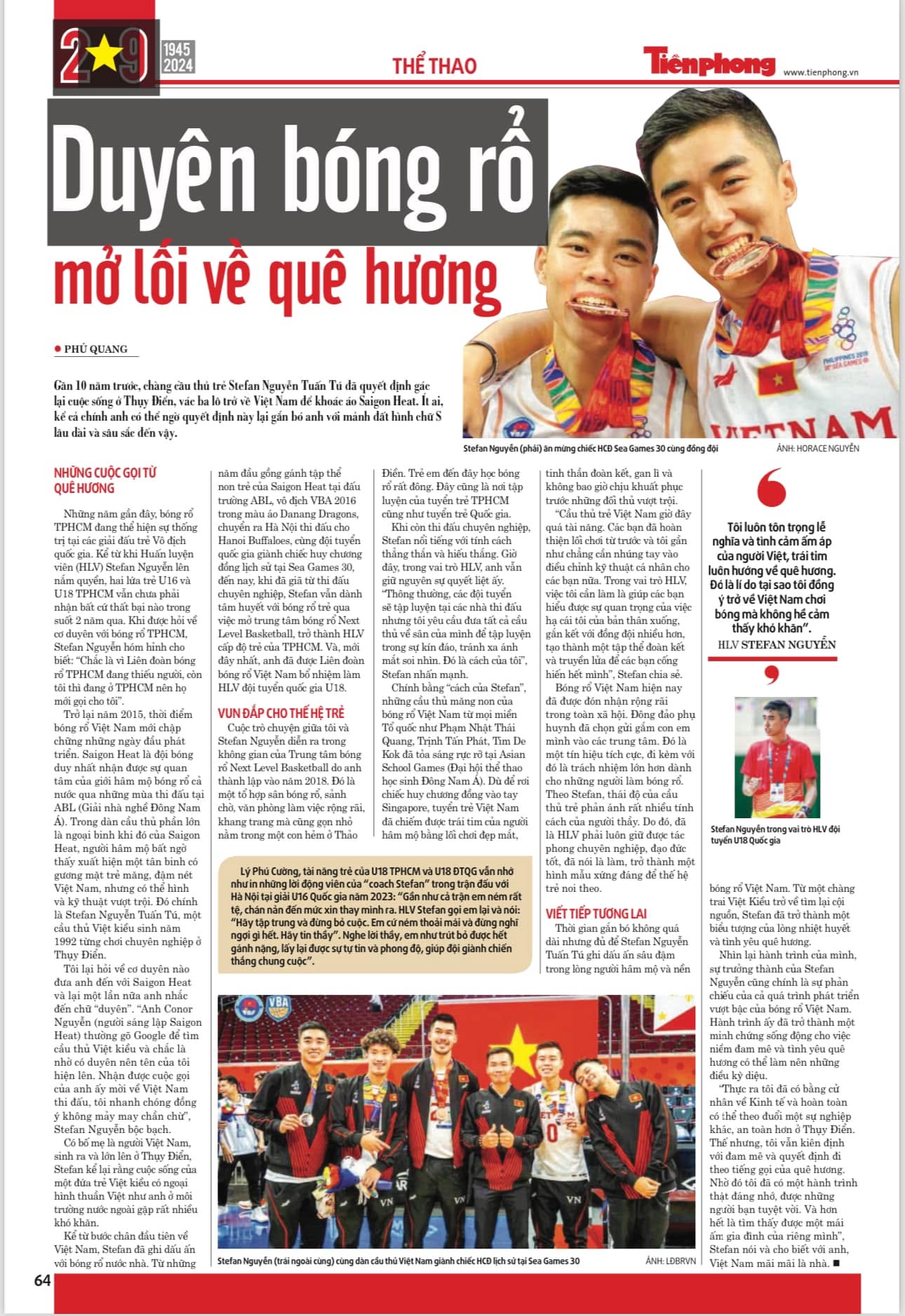 Coach Stefan with the Vietnam national team