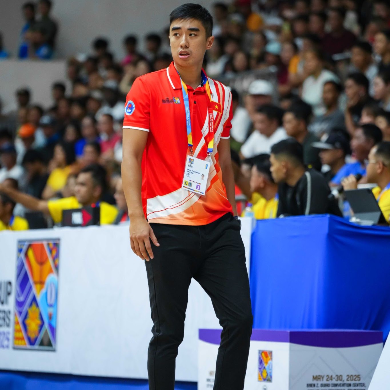 Game action on court